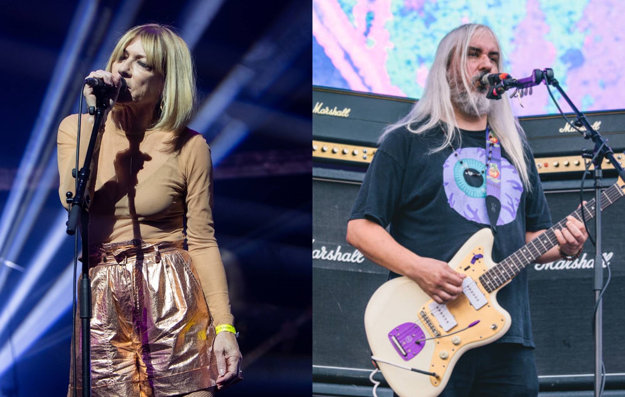 Kim Gordon and J Mascis C