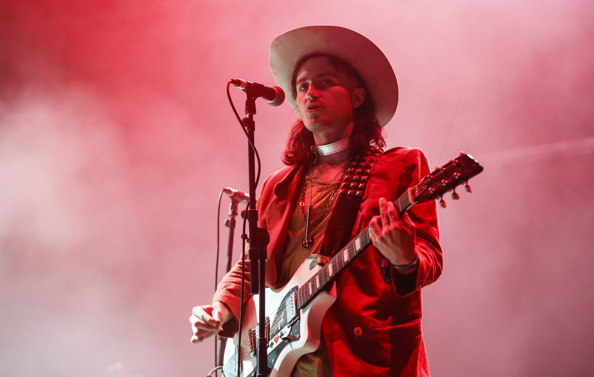 Cole Alexander performs with Black Lips