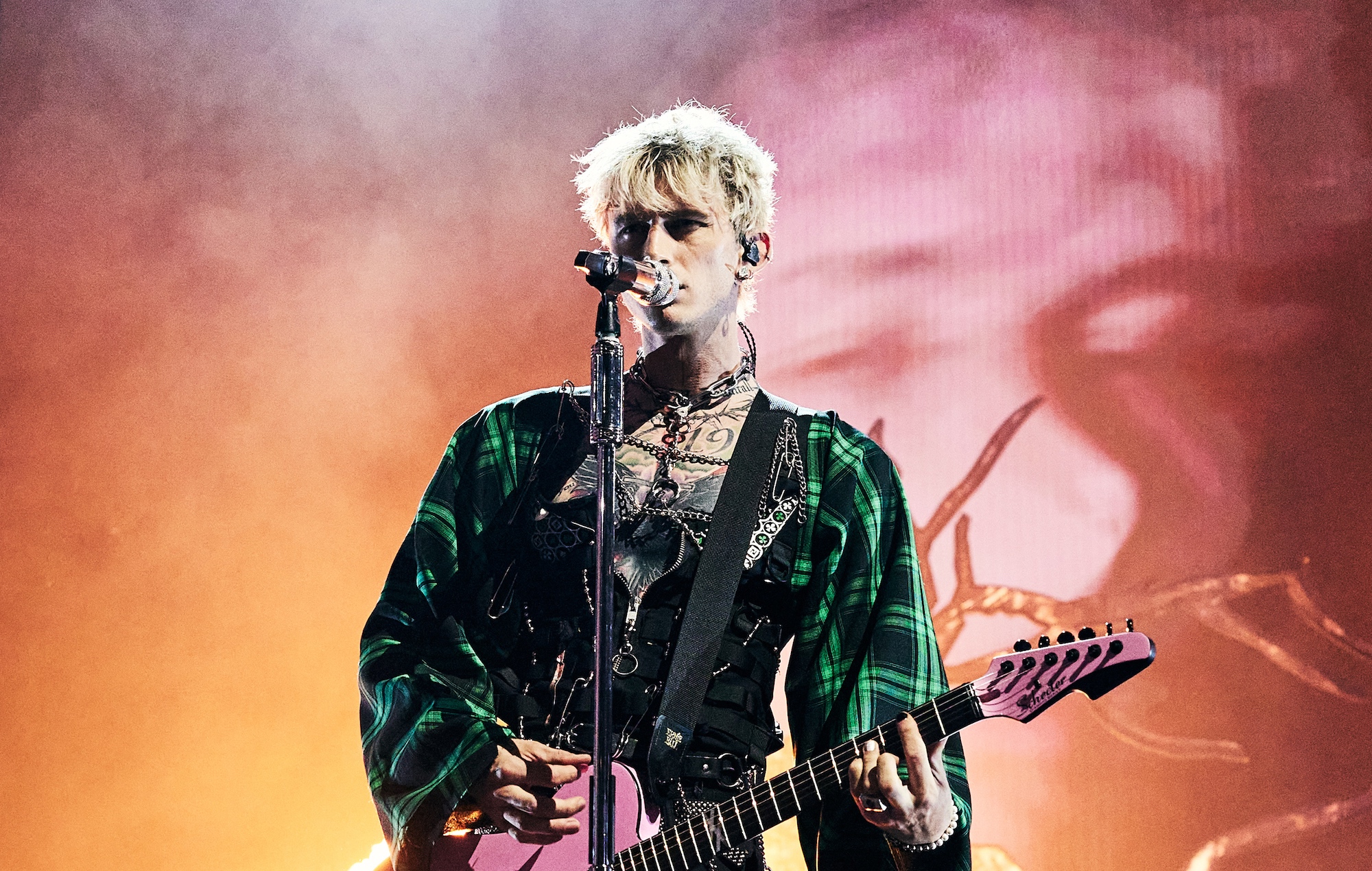 Machine Gun Kelly performs onstage during the 2021 MTV Video Music Awards