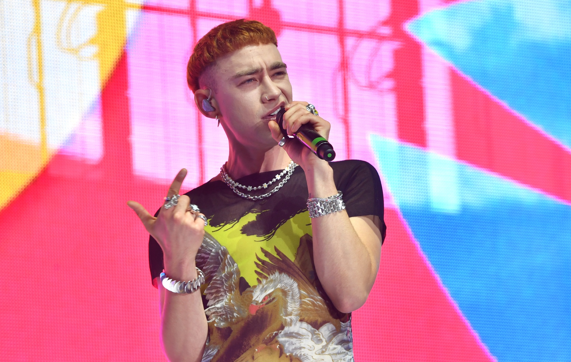 Olly Alexander singing live onstage with Years & Years