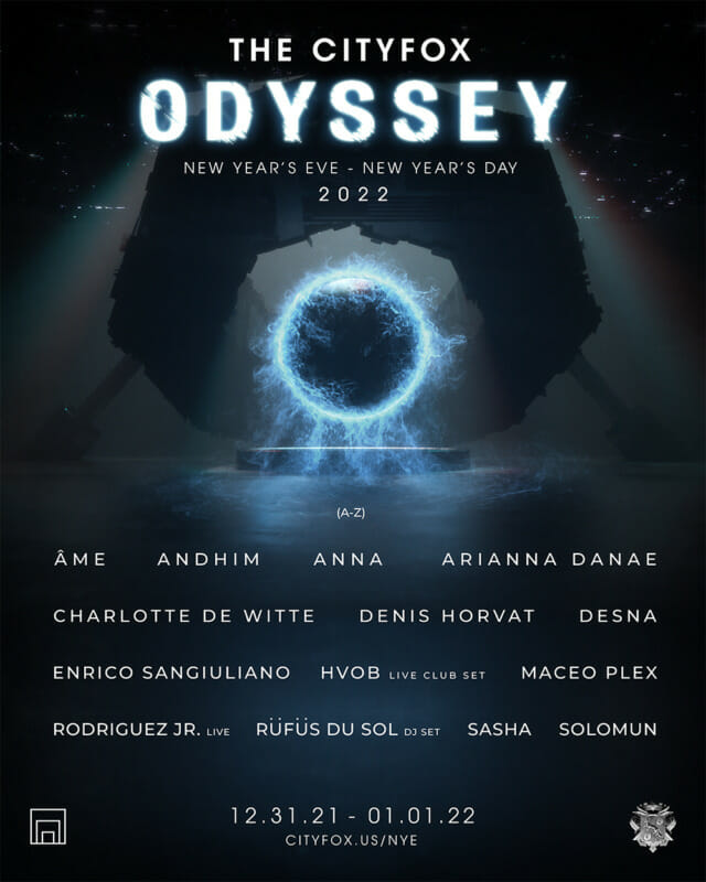 Cityfox Odyssey returns with stacked NYE lineup featuring Sasha, ANNA, RÜFÜS DU SOL, and moreCityfo