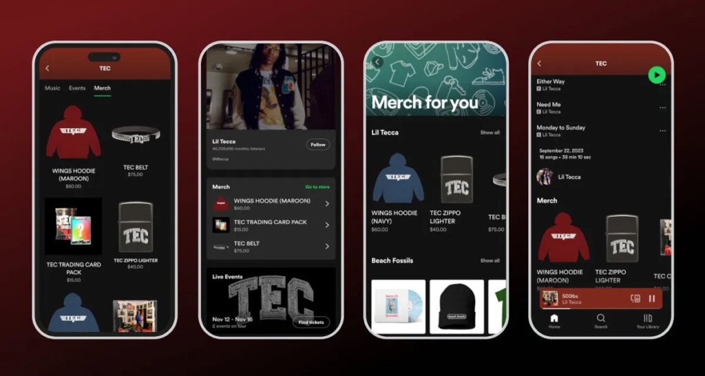 spotify-rolls-out-‘dedicated-merch-hub’-after-retooling-artist-profile-tabs