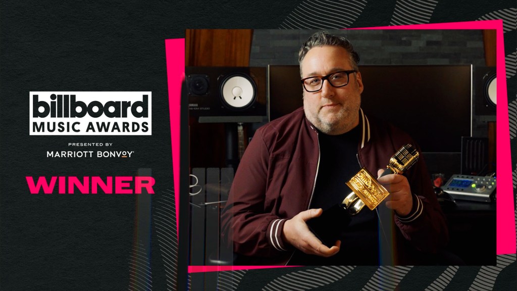 joey-moi-accepts-the-top-hot-100-producer-award-|-billboard-music-awards 2023 