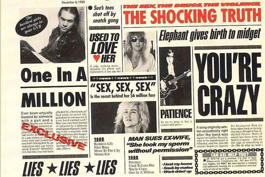 35-years-ago:-guns-n’-roses-show-off-both-sides-on-‘g-n’-r-lies’