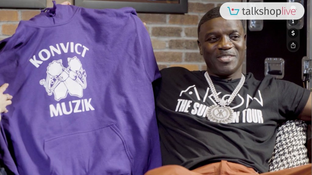 akon-&-sammy-wilk-send-love-to-their-fans-with-new-merch-on-talkshoplive-|-billboard news