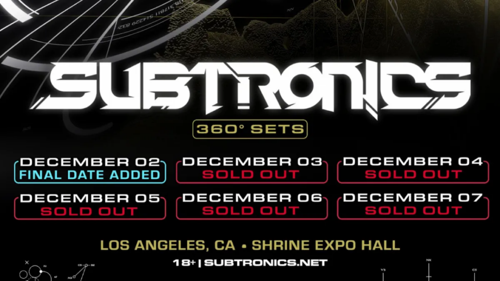 we’re-gonna-need-a-bigger-venue—subtronics-adds-6th-night-at-shrine-expo-hall-in-los-angeles-as-sellout-spree-continues