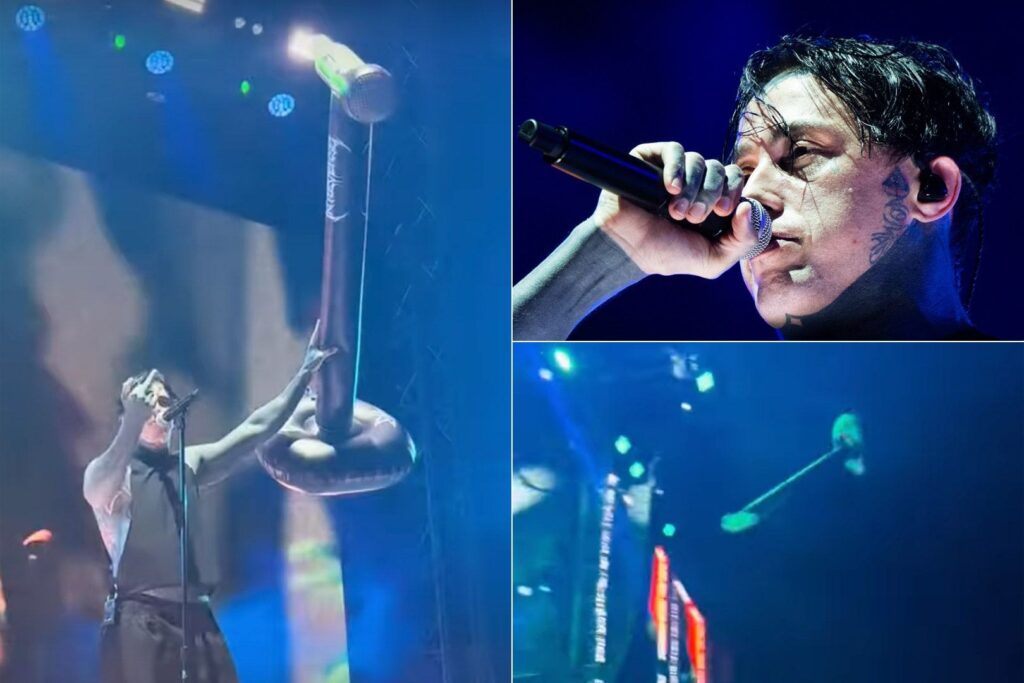 ronnie-radke-throws-inflatable-mic-stands-into-warped-tour-crowd
