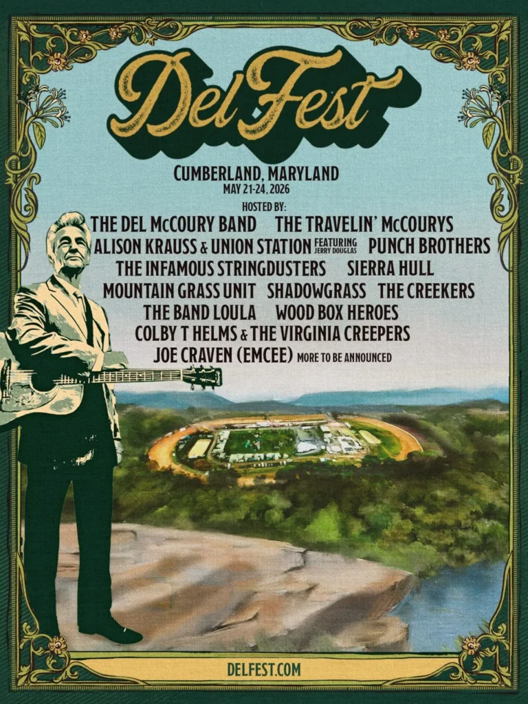 delfest-unveils-initial-2026-lineup:-del-mccoury-band,-alison-krauss-&-union-station,-punch-brothers,-the-infamous-stringdusters,-sierra-hull-and-more