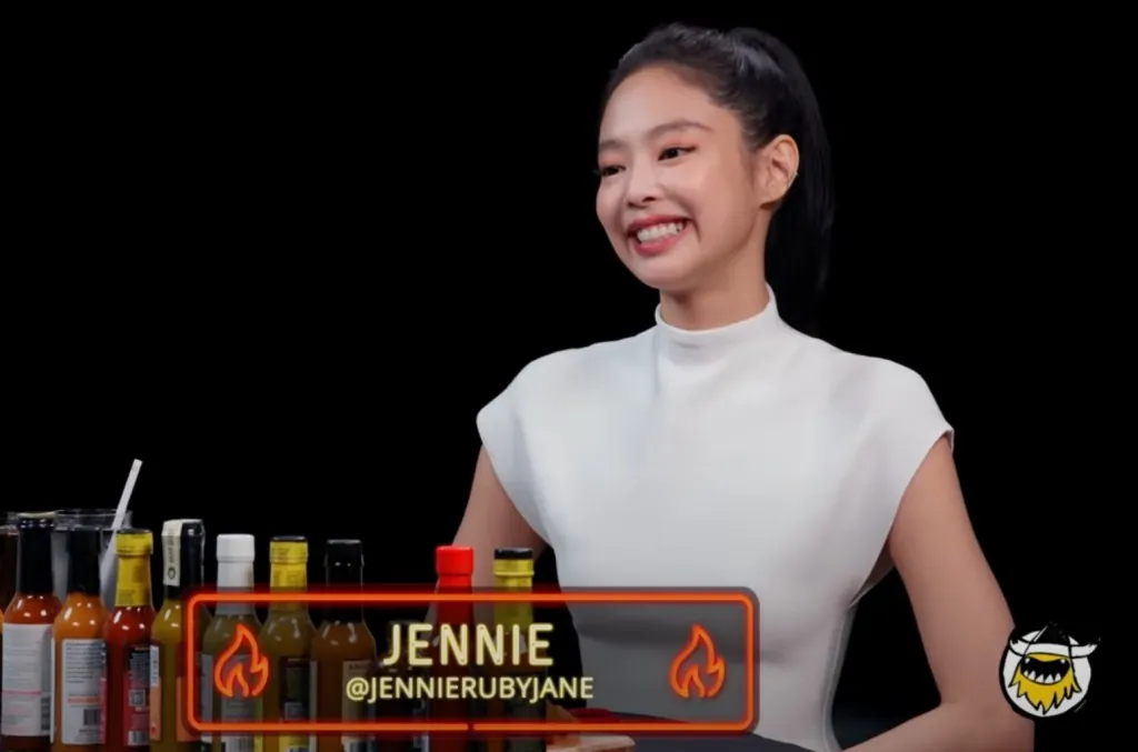 jennie-melts-down-on-‘hot-ones,’-but-thinks-blackpink’s-jisoo-would-crush-the-spicy-challenge: watch