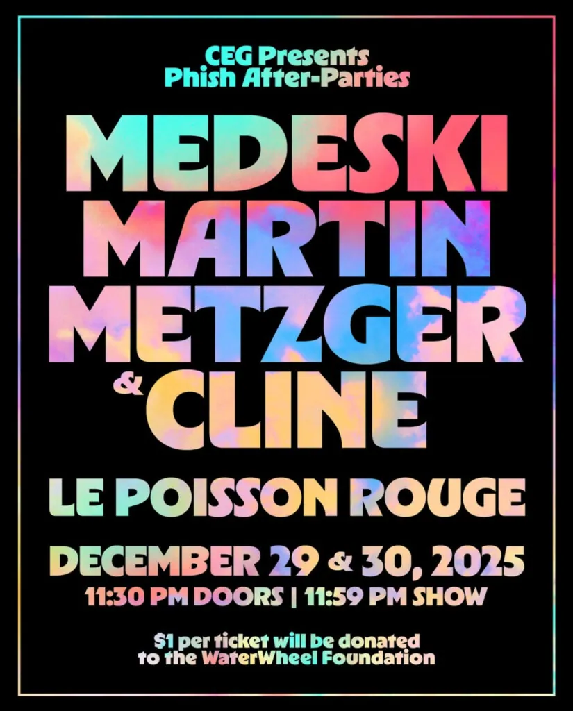 john-medeski,-billy-martin,-scott-metzger,-and-nels-cline-announce-phish-after-parties-at-le-poisson-rouge