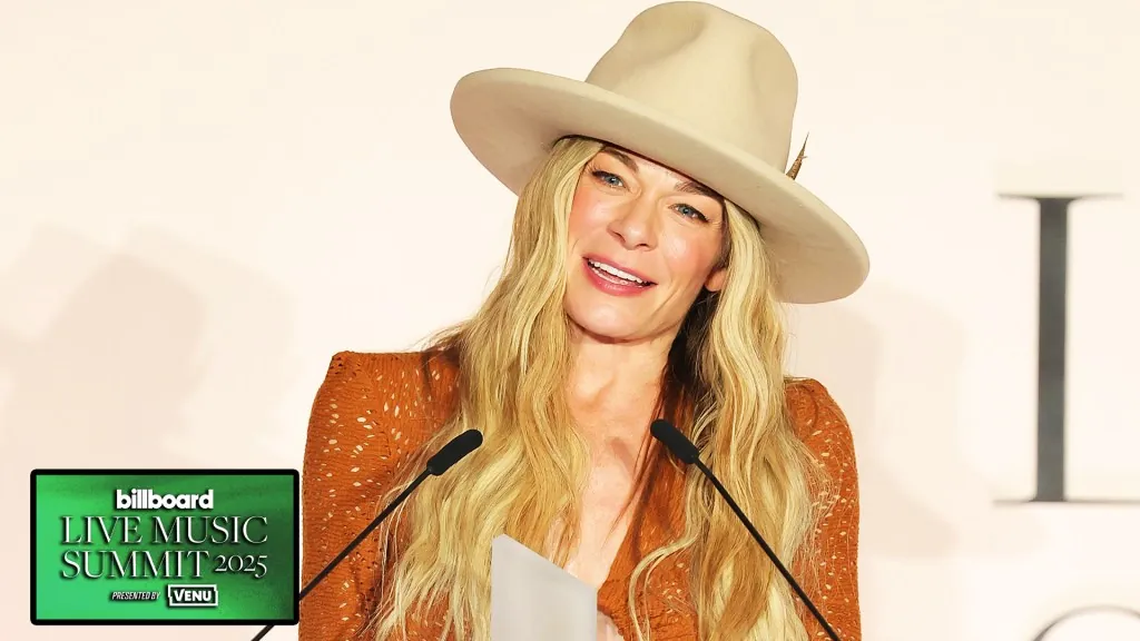 leann-rimes-accepts-the-unstoppable-award-|-billboard-live-music-summit 2025